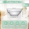 20 Pack 2.8 In Small Glass Bowls Clear, 2.5 Oz