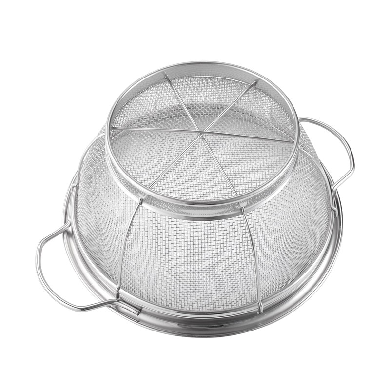 Royal Cuisine Stainless Steel Colander with Loop Handles Perforated Professional