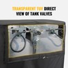 BougeRV Propane Tank Cover, Visible Valve, Fit Dual 30lb Tanks,