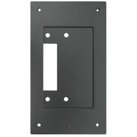 Aiphone Corporation JK-MB Mullion Mounting Bracket for JK-DV, JF-DV, or JO-DV Door Stations, Aluminum, 6-13/16" x 3-7/8" x 3/16", Black