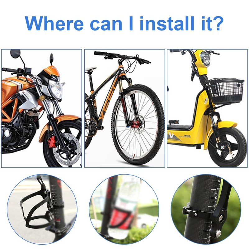 MenYiYDS 1 PCS BOTTLE CAGE ADAPTER, ALUMINIUM UNIVERSAL BIKE BOTTLE