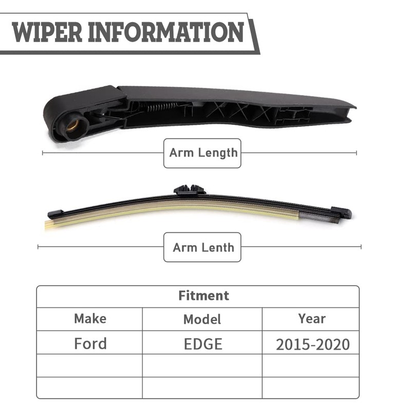 HODEE Rear Wiper Arm Blade Nut Set Replacement for Ford