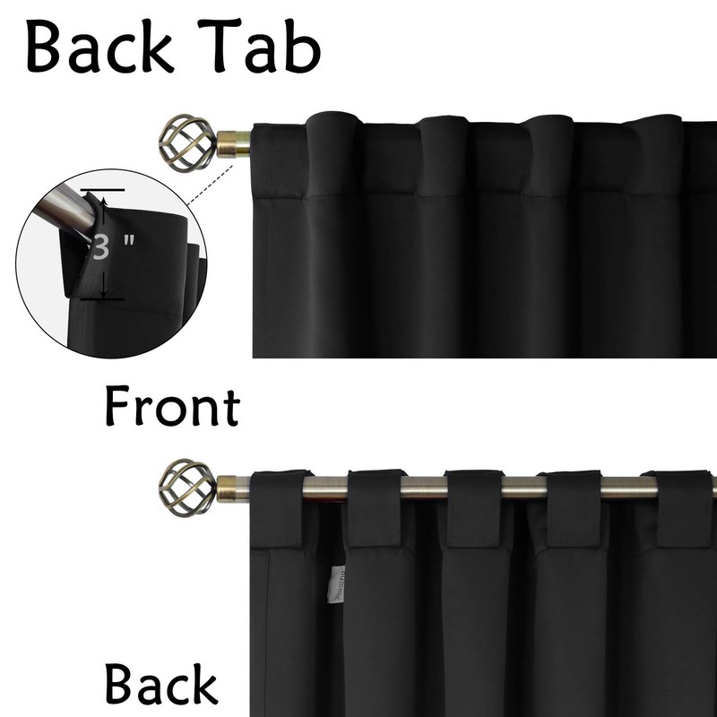 BGment Short Blackout Curtains 30 Inch Length for Small Windows
