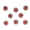 Goddess Round Red Bindi Tattoo Stickers Adhesive Body Jewelry Studded