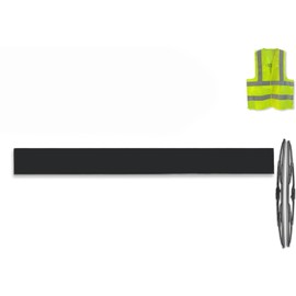 KOZAK Plastic Hood Emblem Name Plate Front Compatible with Mack Truck Logo Chrome Plus 2x22 Windshield Wipers and Kozak Reflective Vest