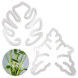 Monstera Plant Support, Stabilizer Supports Stakes for Indoor Plants, Plant Stem Holder Stand for Thriving Growth, Keep Plants Growing Vertical(2Pcs, Clear)