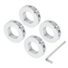 sourcing map Single Split Shaft Collar Set for 40mm Shaft,
