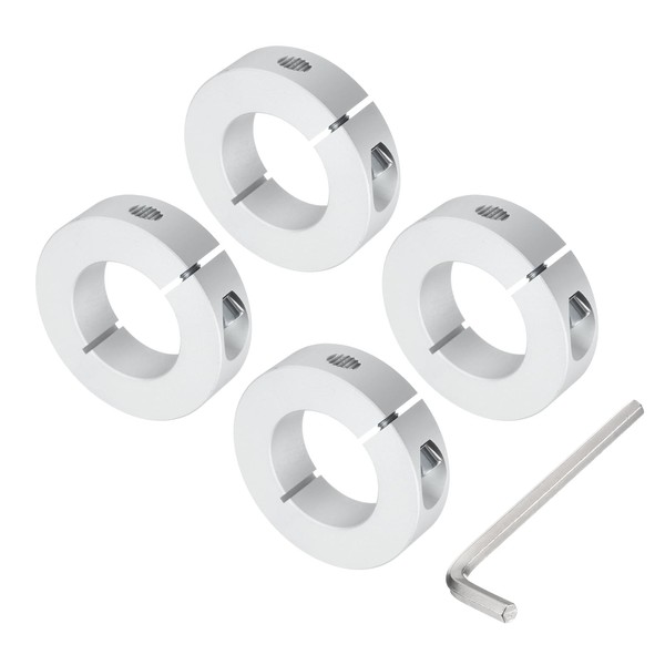 sourcing map Single Split Shaft Collar Set for 40mm Shaft,