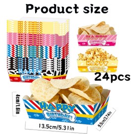 YiBodollar 24pcs Cartoon Dog Theme Food Trays Puppy Snack Bowl for Paw Theme Girls Boys Birthday Party Decorations Party Favors Supplies