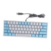 Wired RGB Keyboard Sensitive Operation Quick Response 62 Key White