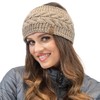 VIVISENCE Women's Winter Headband Made of Thick Yarn with Perfect