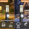 Outdoor Lamp Post with Outlet, Modern Post Light Fixture for