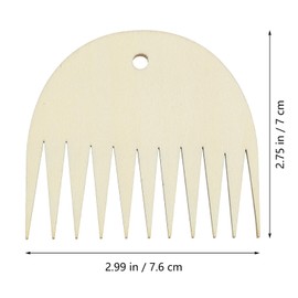 HEALLILY 1 Pc Tapestry Weaving Comb Wood Loom Comb DIY Braided Tools Comb Weaving Knitting Accessories for Tapestry Craft Wall Decor Making