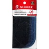 SINGER Fabric Iron-On Patches Blue Denim Set with Stencil, Set