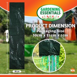 SOL Rotary Washing Line Cover 148cm x 30cm - Protect Outdoor Clothes Airer from the Elements with this Rotary Clothes Line Cover | Rotary Line Cover Washing Line Covers Heavy Duty, Clothes Airer Cover