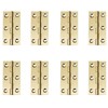 8Pcs Brass Door Hinges,2.5inch Heavy Duty Folding Hinges,for Gate,Window,Drawer