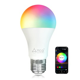 ATCD Smart Light Bulbs Dimmable, 9W E26 LED Smart Bulb Music Sync RGB Color Changing 2700-6500K Tunable White, RGBCW Bluetooth Light Bulb with App Control for Party Home 60W Equivalent 1 Pack