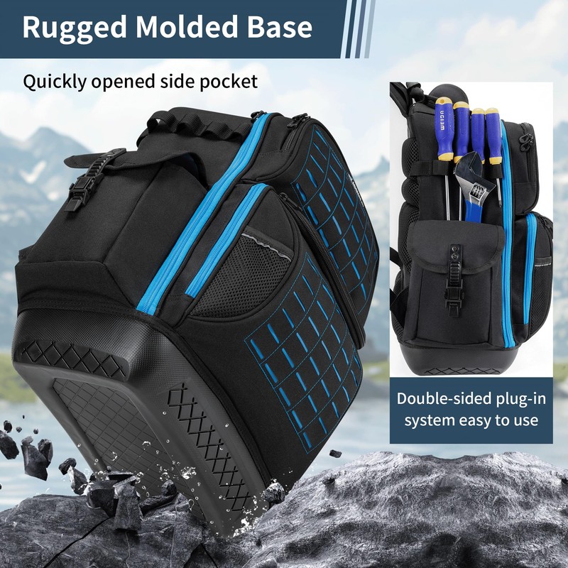 BLISSWILL Tool Bag Backpack for men,Heavy Duty Tool Backpack Bag