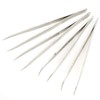 Fdit 4PCS Stainless Steel Straight & Curves Tweezer Tips Set,