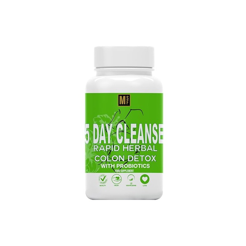 5 Day Rapid Colon Detox & Cleanse | Vegan Capsules