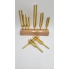 Solfeggio Set of 9 Gold Color Unweighted Tuning Fork Set
