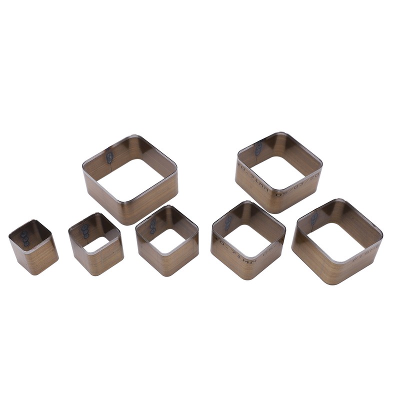 7PCS Leather Die Cutter Rounded Tetragonum 20‑50mm Leather Cutting Dies