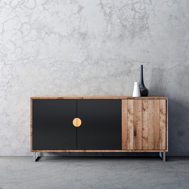 INCREWAY Half Moon Drawer Pulls,8PCS Aluminum Alloy Cabinet Pulls Semicircle