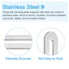 sourcing map 2Pcs Adjustable Flat Mending Plate Support with Slot,