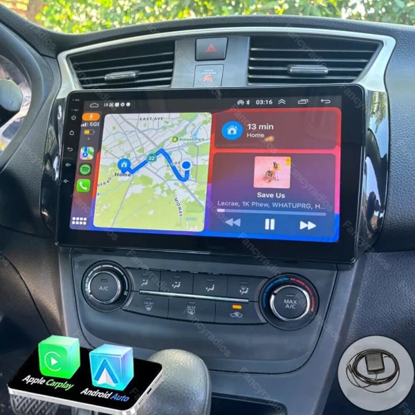 For 2012-2019 Nissan Sentra Sylphy Android 13 CarPlay Car Stereo