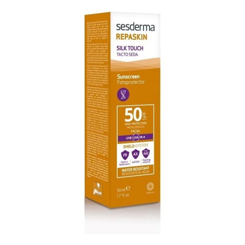 Repaskin Sesderma 50ml Bloqueador Solar Tacto Seda