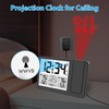 uzoli EM3539E Projection Alarm Clock, WWVB Atomic Projector Clock for