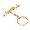 Mini Bassoon Shape Key Chain Adorable Brass Key Ring Pendant