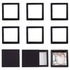 Cheriswelry 6 Pcs 3D Floating Frame Display Holder Stands Square