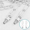 garini 10 Feet White Light Fixture Chain, Adjustable Metal Pendant