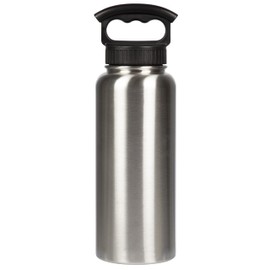 FIFTY/FIFTY 34oz - Stainless Steel Bottle-3 Finger Grip Cap