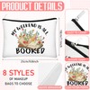 Cosblank 8 Pcs Book Club Gifts Book Lovers Makeup Bag