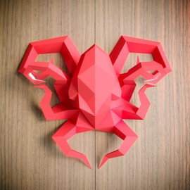 Yona DIY，Oktopus Papercraft Kit, papiermodell, 3D Origami Kit von Hand zusammenzubauen, Heimdekoration, Geschenk, Papier Handwerk set, Puzzle 3D