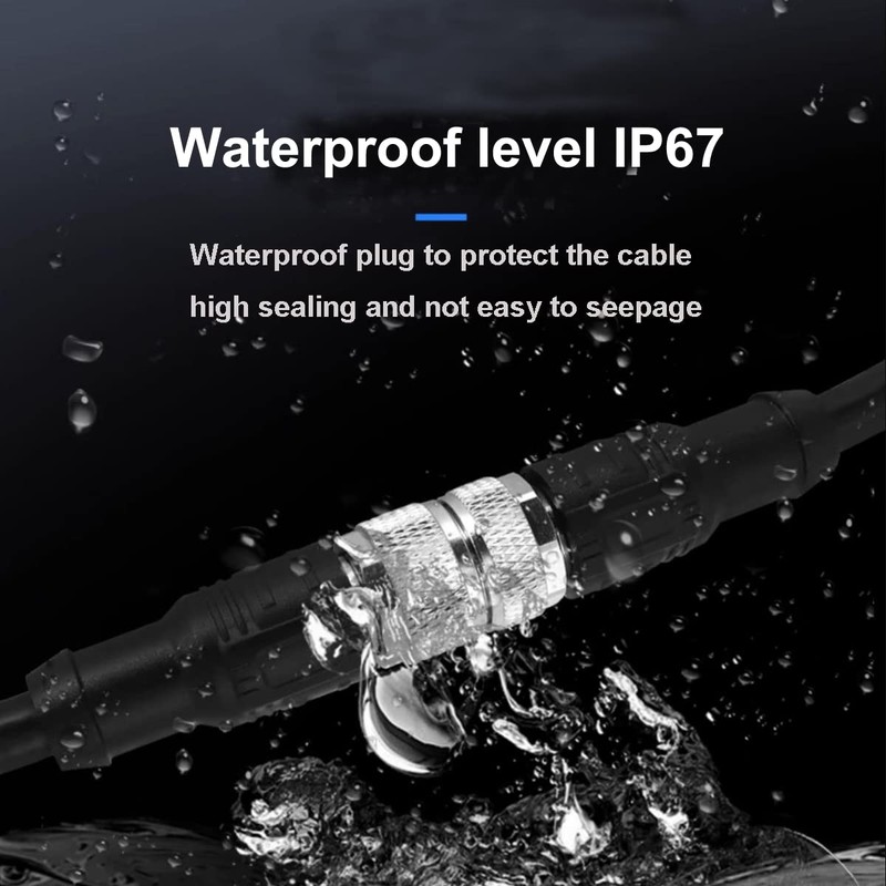 DRRI Industrial Sensor Cable M12 4-Pin Female A-Code Aviation Connector