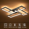 Shine LUEST Modern LED Ceiling Lights for Bedroom 26" Dimmable