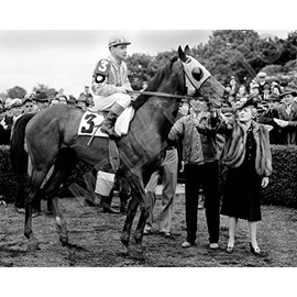 SPORTSPHOTOSUSA Count Fleet 1943 Triple Crown Horse Race Champion Johnny Longden 8x10 Photo