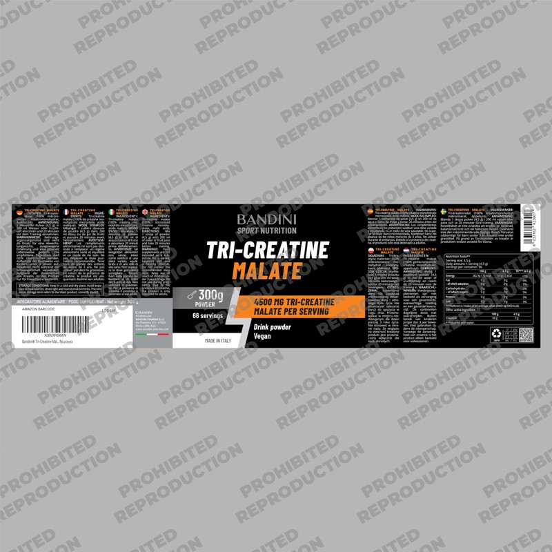 Bandini® Tri-Creatine Malate Powder | 4500 mg CM3 Triple Creatine