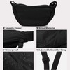 FuninCrea Crescent Bag, Waterproof Nylon Crescent Crossbody Bag Fanny Pack