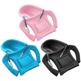 FYDZBSL Gear Lever Hoodie Gear Knob Cover Gear Lever Hoodie Car Gear Knob Cover (Pink, Blue, Black)