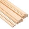 PATIKIL 3/8 Inch Dowel Rods Wood Sticks, 30 Pcs 10