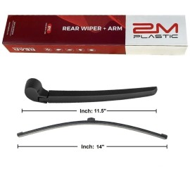 2MPLASTIC Rear Wiper Arm Blade For VW Touareg 2011-2017 8R0-955-407-1P