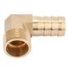 Hilitand 3/4" Brass Hose Barb, Fitting Elbow, 90 Degree Elbow