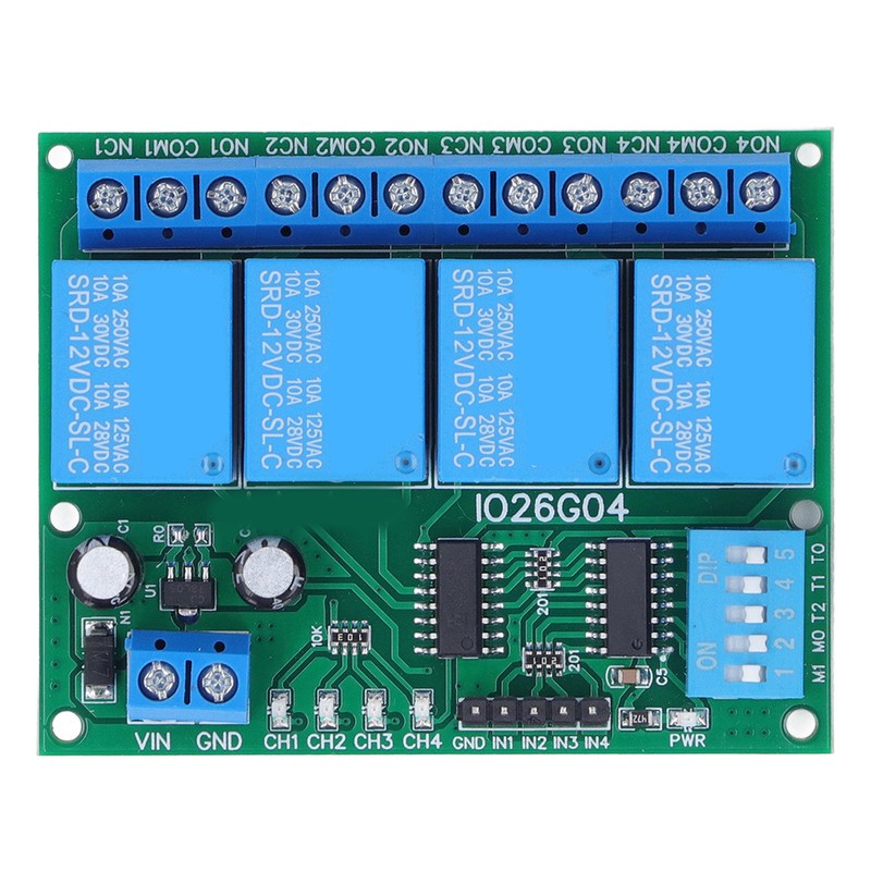 Relay Module 4 Channel Control Board Switch Controller DC 12V