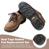 sourcing map 30pcs Heel Plates Heel Taps Rubber Repair Pad