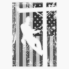 HOF Trading Lineman American Flag Art | Electric Cable Lineman Gift Vinyl Sticker Waterproof Decal Laptop Wall Window Bumper Sticker 5 inch (HOF-VETERAN-STICKERS-7016)
