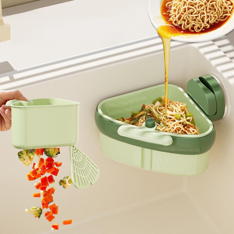 2pcs Suction Cup Sink Drain Strainer, Kitchen Sink Strainer Basket